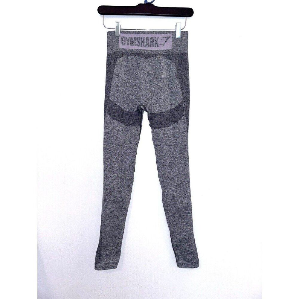 Gymshark High Rise Seamless Leggings Women's Size Small Thick Waistband Gray